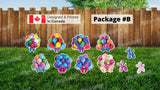 Balloon Signs Package – Balloons 22"-24" Tall + Decors (Total 5pcs or 11pcs)|Yard Sign Outdoor Lawn Decorations