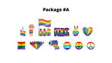 PRIDE LGBTQIA+ Sign Package (Total 12pcs or 24pcs) | Yard Sign Outdoor Lawn