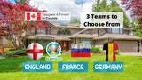 UEFA Euro 2020 Soccer - 24" Tall Decors  (Total 5 pcs) | Team England or France or Germany | Yard Sign Outdoor Lawn Decorations