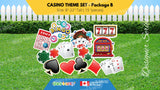 CASINO Theme Set (Total 11, 15 or 26 pcs) | Birthday Yard Sign (Y-0273)