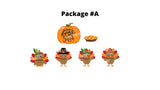 Thanksgiving Yard Sign Package – Turkey + Decors (Total 6 or 14 pcs) | Yard Sign Outdoor Lawn Decorations | Happy Thanksgiving