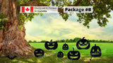 Halloween Pumpkins Yard Decoration (Total 7 pcs or 14 Pcs) | Yard Sign Outdoor Lawn Decorations | Happy Halloween Series | Made in Canada