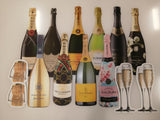 Champagne Bottles (24" tall) - Total 14pcs decors  | Yard Sign Outdoor Lawn Decorations